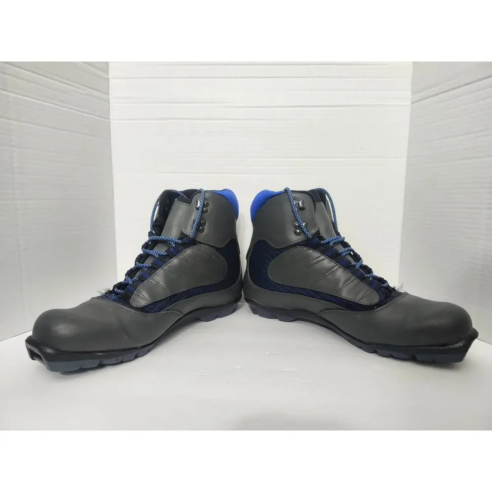 Trak NNN Cross Country Ski Boots Vintage Grey Blue Men's Size 12 Nordic Shoes